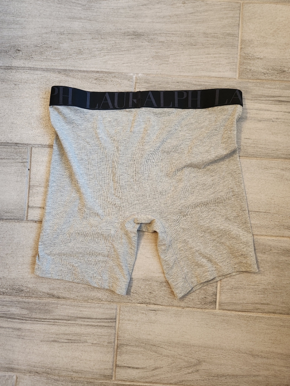 Polo Ralph Lauren Briefs M Grey Cotton Blend Logo Waist Long Leg Comfort New $20 - Picture 6 of 7